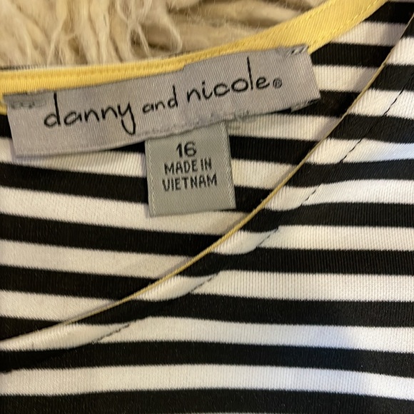 Danny and Nicole striped fit and flare midi sleeveless dress - Picture 6 of 7